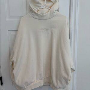 Essentials Fear of God Cream Hooded Sweatshirt Sz L